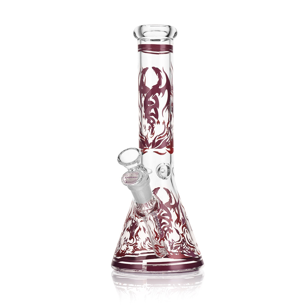 10" Glass Bong - Dragon Flame Edition