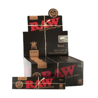 Raw Black Rolling Paper - King Size Slim