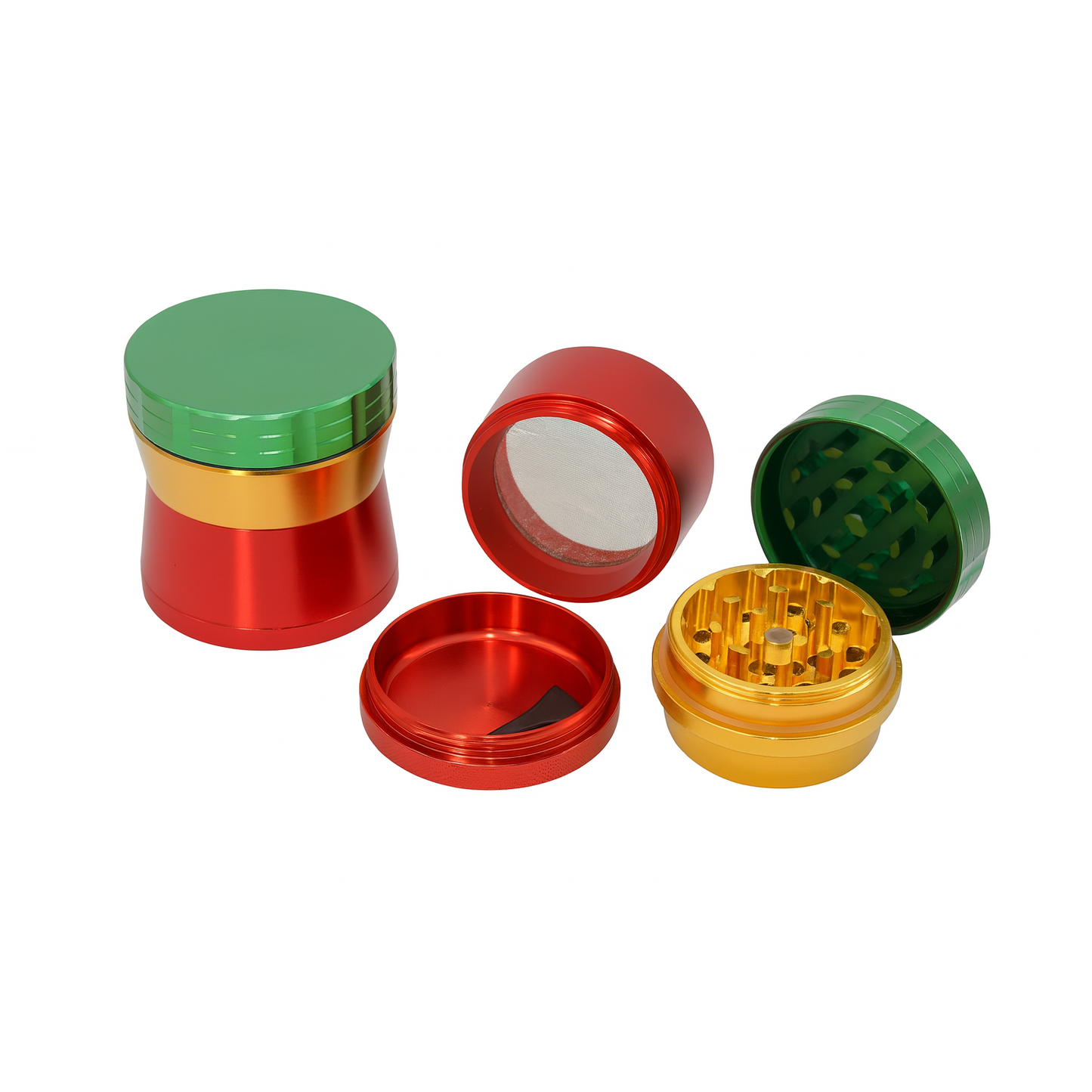 Tri-Colour Grinder - Rasta Edition