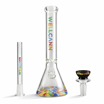 15" WELLCANN Bong (7mm) - Rainbow Edition