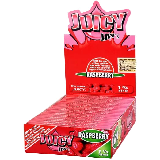 Juicy Jay Rolling Paper 1 1/4" - Raspberry Flavour