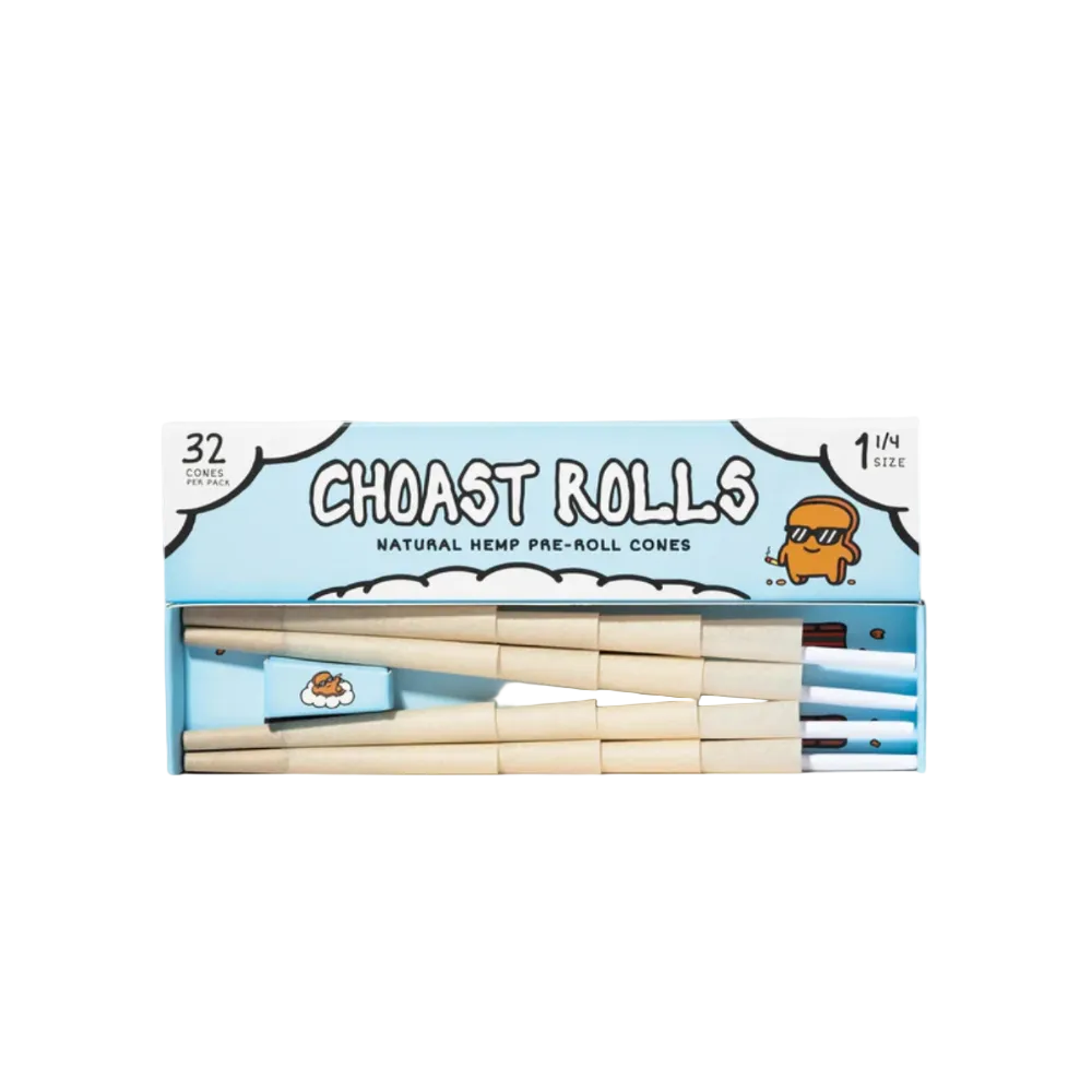 Hemp Pre-Roll Cones 1 1/4" - Choast (32 Pack)