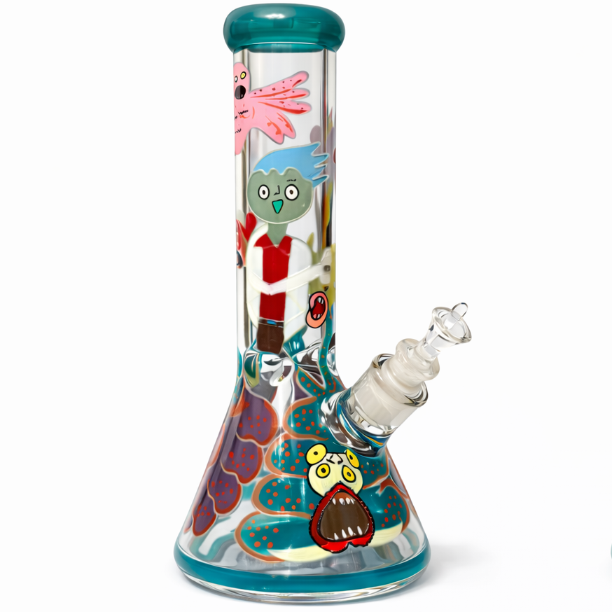13" Bong - Teal Rick & Morty Edition
