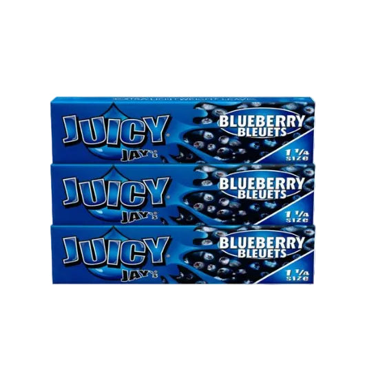 Juicy Jay Rolling Paper 1 1/4" - Blueberry Flavour