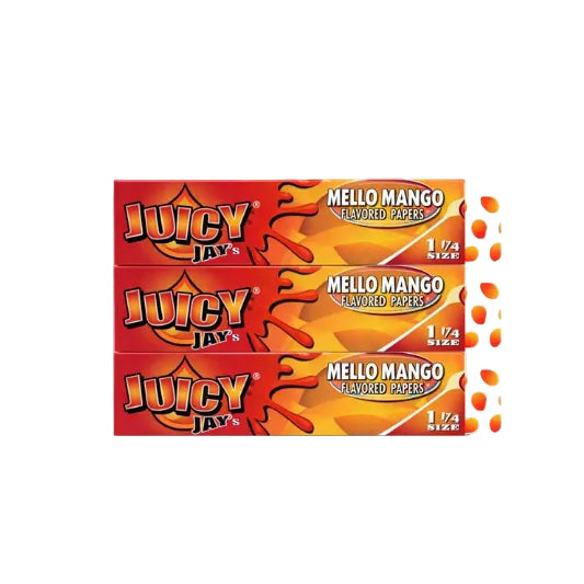 Juicy Jay Rolling Paper 1 1/4" - Mello Mango Flavour