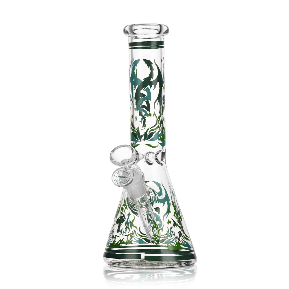 10" Glass Bong - Dragon Flame Edition