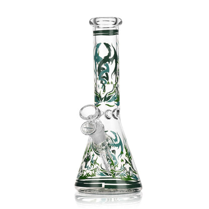 10" Glass Bong - Dragon Flame Edition