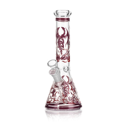 10" Glass Bong - Dragon Flame Edition
