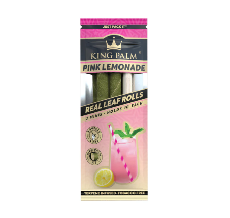 King Palm Leaf Rolls - Pink Lemonade Edition (2 Mini Packs)