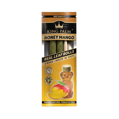 King Palm Leaf Rolls - Mini Honey Mango Edition (2 Mini Packs)