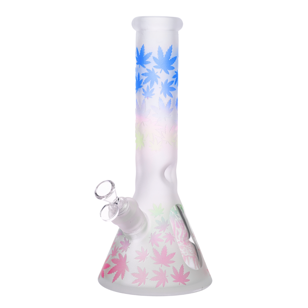 12" Bong (7mm) - Faded Leaf Glass Edition