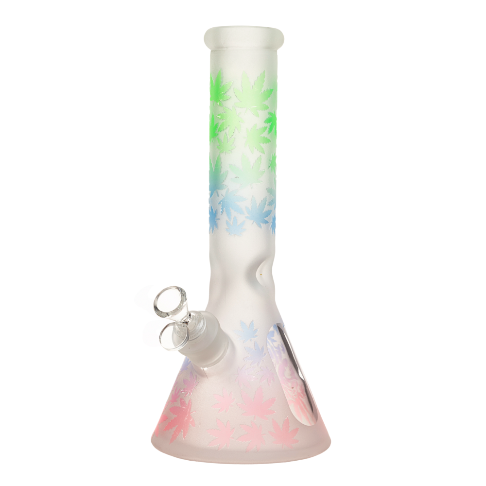 12" Bong (7mm) - Faded Leaf Glass Edition