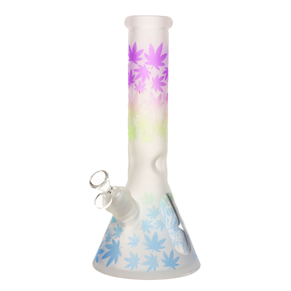 12" Bong (7mm) - Faded Leaf Glass Edition