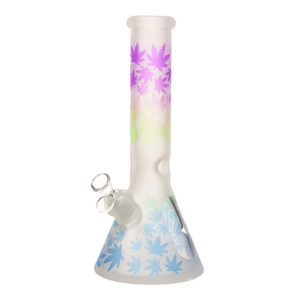 12" Bong (7mm) - Faded Leaf Glass Edition