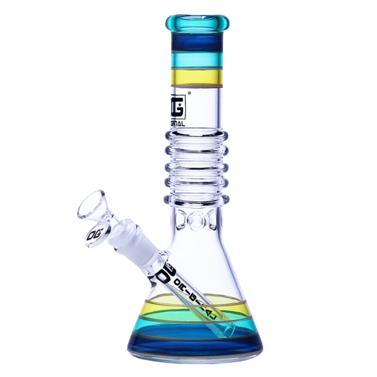 10" OG Beaker Bong - Rainbow Ring Edition