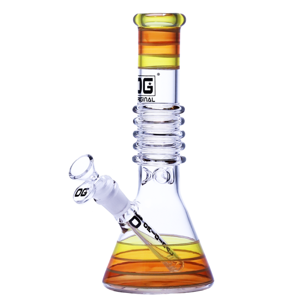 10" OG Beaker Bong - Rainbow Ring Edition