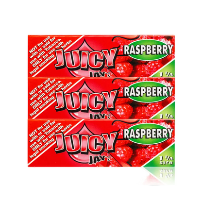 Juicy Jay Rolling Paper 1 1/4" - Raspberry Flavour
