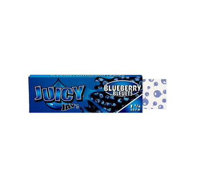 Juicy Jay Rolling Paper 1 1/4" - Blueberry Flavour