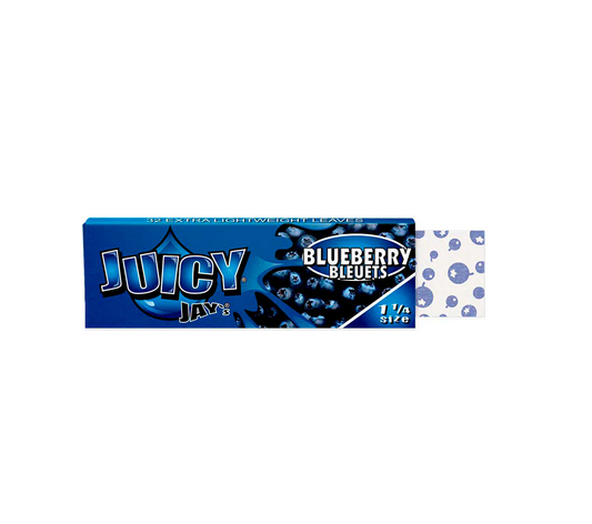 Juicy Jay Rolling Paper 1 1/4" - Blueberry Flavour