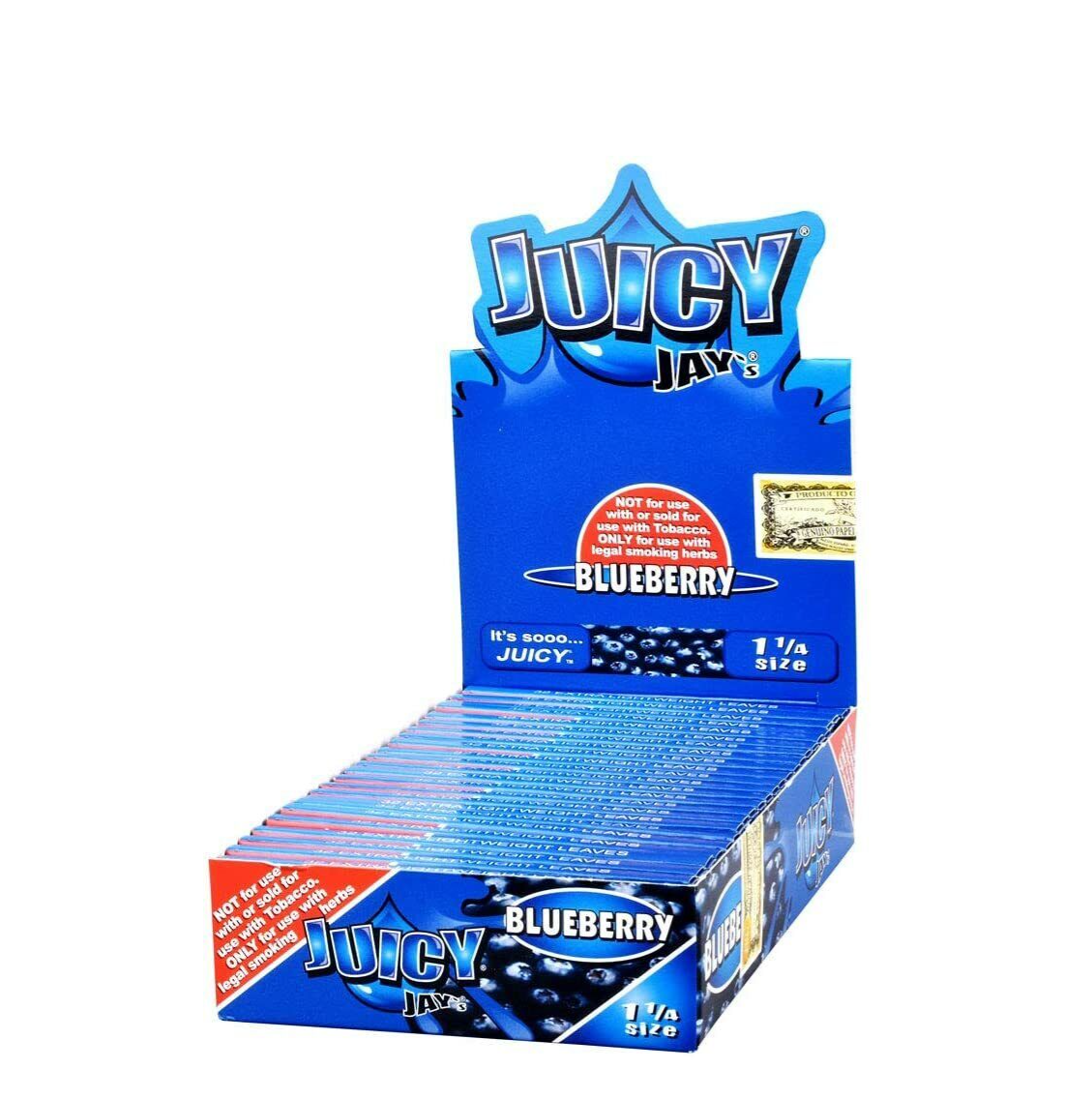 Juicy Jay Rolling Paper 1 1/4" - Blueberry Flavour