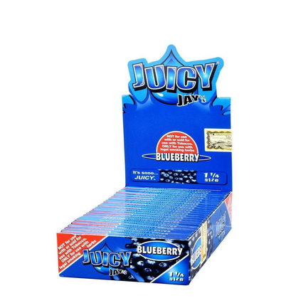 Juicy Jay Rolling Paper 1 1/4" - Blueberry Flavour