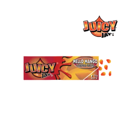 Juicy Jay Rolling Paper 1 1/4" - Mello Mango Flavour