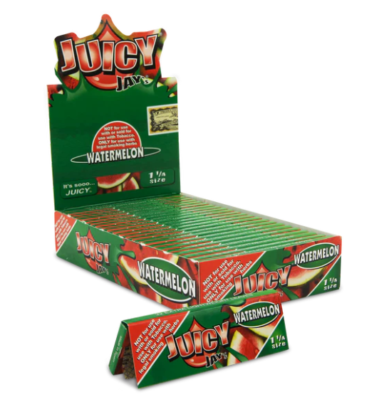 Juicy Jay Rolling Paper 1 1/4" - Watermelon Flavour